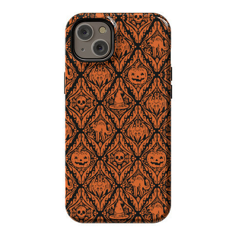 Spooky Vintage Halloween Pattern Phone Case